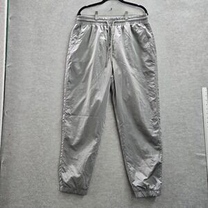 Xersion Men Pants L Gray Nylon Polyester Windbreaker Lifestyle Woven NWT